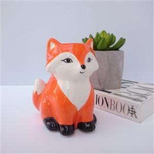 Ceramic Fox Wax Melter - Orange - OpulentScents