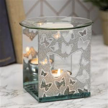 Load image into Gallery viewer, Silver Butterfly Glass Melter - OpulentScents
