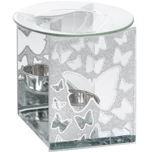 Silver Butterfly Glass Melter - OpulentScents